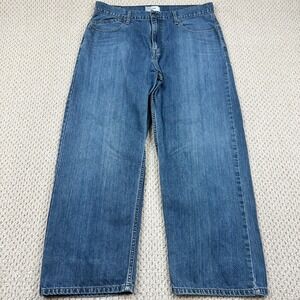 Vtg Levis Silver Tab Jeans Fits Men 36x28 Low and Loose Baggy Wide Leg Denim Y2K
